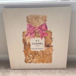 Luxury Chanel canvas artwork.